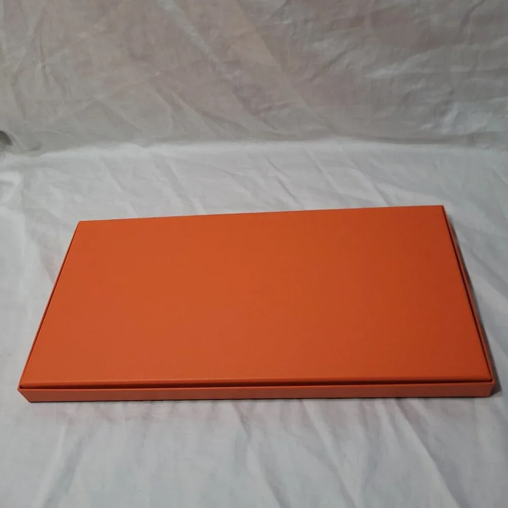 Hermes Gift Box Empty Logo Decorative Storage Organizer 14.25 x 7 x 1 in